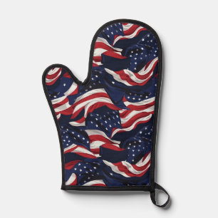 Patriotische Flagge Ofenhandschuh