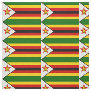 Patriotische Flagge Simbabwes Stoff
