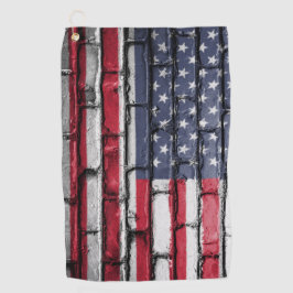Patriotische Flagge USA Golfhandtuch