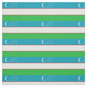 Patriotische Flagge Usbekistan Stoff