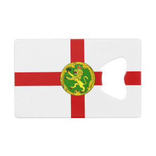 Patriotische Flagge von Alderney Geldbeutel Flaschenöffner