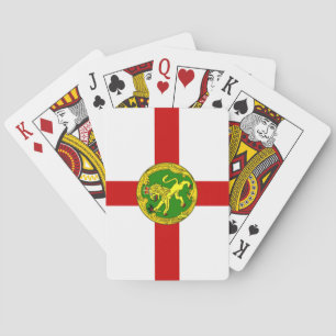 Patriotische Flagge von Alderney Spielkarten