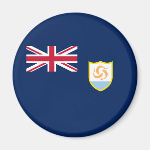 Patriotische Flagge von Anguilla Magnet