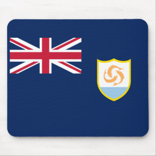 Patriotische Flagge von Anguilla Mousepad