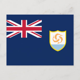 Patriotische Flagge von Anguilla Postkarte