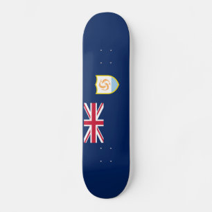 Patriotische Flagge von Anguilla Skateboard