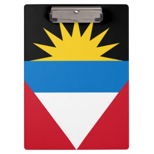 Patriotische Flagge von Antigua und Barbuda Klemmbrett