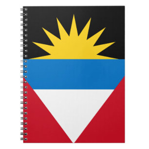 Patriotische Flagge von Antigua und Barbuda Notizblock