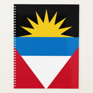 Patriotische Flagge von Antigua und Barbuda Planer