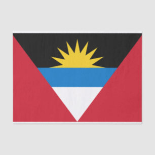Patriotische Flagge von Antigua und Barbuda Seidenpapier
