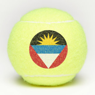 Patriotische Flagge von Antigua und Barbuda Tennisbälle