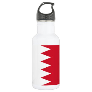 Patriotische Flagge von Bahrain Edelstahlflasche