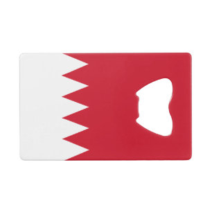 Patriotische Flagge von Bahrain Geldbeutel Flaschenöffner