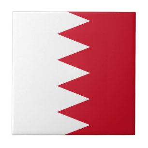 Patriotische Flagge von Bahrain-Kachel Fliese