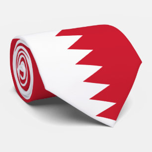 Patriotische Flagge von Bahrain Krawatte