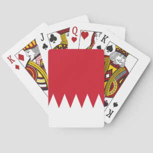Patriotische Flagge von Bahrain Spielkarten