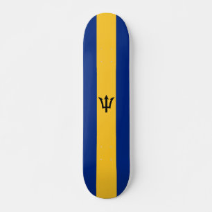 Patriotische Flagge von Barbados Skateboard