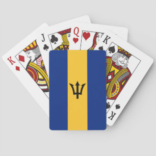 Patriotische Flagge von Barbados Spielkarten