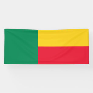 Patriotische Flagge von Benin Banner