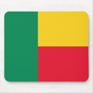 Patriotische Flagge von Benin Mousepad