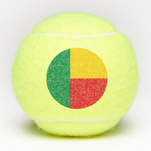 Patriotische Flagge von Benin Tennisbälle