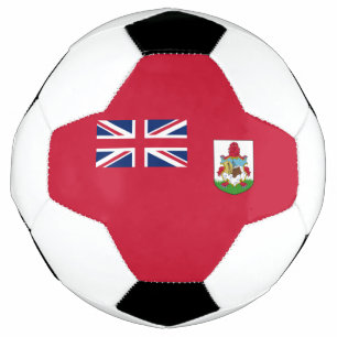 Patriotische Flagge von Bermuda Fußball