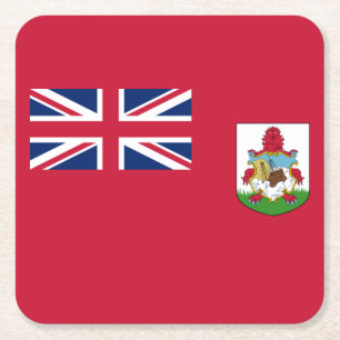 Patriotische Flagge von Bermuda Rechteckiger Pappuntersetzer