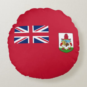 Patriotische Flagge von Bermuda Rundes Kissen