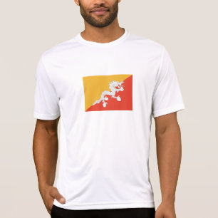 Patriotische Flagge von Bhutan T-Shirt