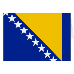 Patriotische Flagge von Bosnien Herzegowina
