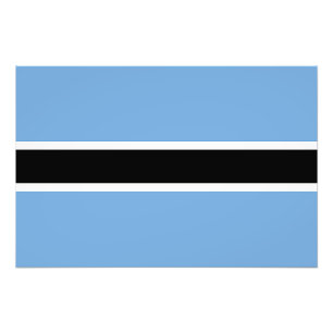 Patriotische Flagge von Botswana Fotodruck