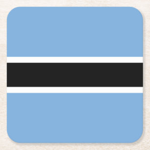 Patriotische Flagge von Botswana Rechteckiger Pappuntersetzer