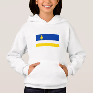 Patriotische Flagge von Burjatien Hoodie