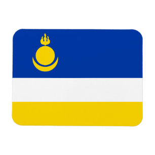 Patriotische Flagge von Burjatien Magnet