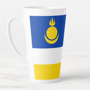 Patriotische Flagge von Burjatien Milchtasse