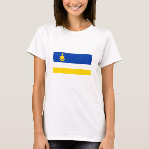 Patriotische Flagge von Burjatien T-Shirt