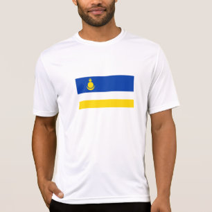 Patriotische Flagge von Burjatien T-Shirt
