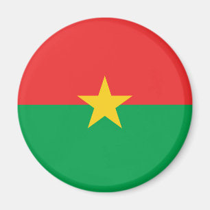 Patriotische Flagge von Burkina Faso Magnet
