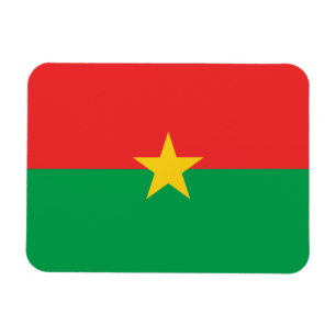 Patriotische Flagge von Burkina Faso Magnet