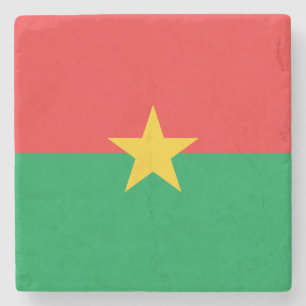 Patriotische Flagge von Burkina Faso Steinuntersetzer