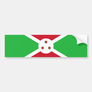 Patriotische Flagge von Burundi Autoaufkleber