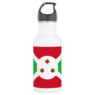 Patriotische Flagge von Burundi Edelstahlflasche