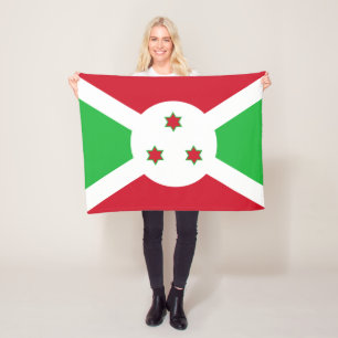 Patriotische Flagge von Burundi Fleecedecke