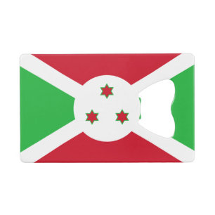 Patriotische Flagge von Burundi Geldbeutel Flaschenöffner