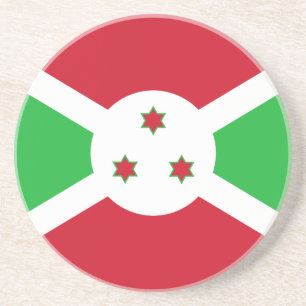 Patriotische Flagge von Burundi Getränkeuntersetzer