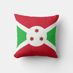 Patriotische Flagge von Burundi Kissen
