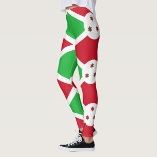 Patriotische Flagge von Burundi Leggings