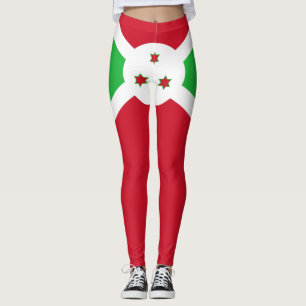 Patriotische Flagge von Burundi Leggings