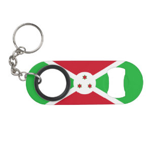 Patriotische Flagge von Burundi Mini Flaschenöffner