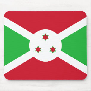 Patriotische Flagge von Burundi Mousepad